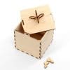 Cutie din lemn pentru decorat – Cadou 10x10x13 cm