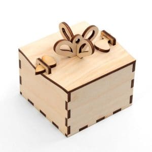 Cutie din lemn pentru decorat – Cadou 8x8x8 cm