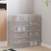 Cutii de depozitare din plastic, 12 buc., 5 L, stivuibile