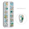 Decor Unghii NailsUp Mix Set Nail Art Green