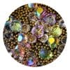 Decor unghii mix caviar si cristale #4