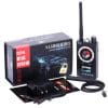 Resigilat Detector Aparate Spionaj Techstar® K18, Profesional, Detecteaza Camere, Dispozitive GSM, Microfoane, Localizatoare GPS ,Reportofoane