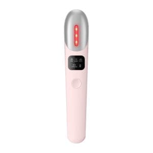 Dispozitiv Ingrijire Ten, Techstar® VEM202, Roz, Eliminare Cearcane, Antirid, Stimulare EMS, Incalzire, Vibratii, Fotoni