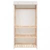 Dulap de haine cu 3 rafturi, 79 x 40 x 170 cm