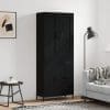 Dulap înalt, negru, 69,5x34x180 cm, lemn compozit