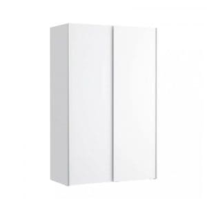 Dulap pentru haine KHNS62131-120, usi glisante, raft, bara de haine, alb, 120x60x190 cm