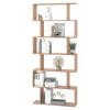 HomCom biblioteca cu 6 rafturi, design modern, 80x23x192cm | AOSOM RO