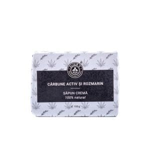 Săpun Cremă Cărbune Activ și Rozmarin, 100g | Elixir H