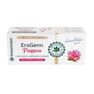 EroGenn Passion – Cremă Intimă cu Gălbenele și Trandafir, 20ml | Vivanatura