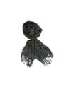Esarfa Dama tip Sal, Casmir, Subtire, Sezon Rece, Uni, cu Franjuri, 200x68cm, Negru