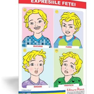 Expresiile feței – planșă 50×70 – Proiecte Tematice