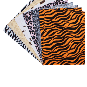 Fetru imprimat colorat – 12 modele, 24 x 30 cm – Animal print