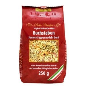 Fidea supa litere colorate semola 250g ECO | Rapunzel