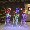 Figurină trei Regi de Crăciun, 504 LED-uri, 99,5×45,5 cm