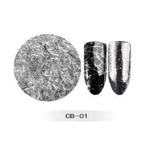 Foita decor unghii Magnetic Silver 01