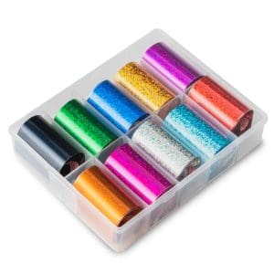 Folie de transfer set 10 Pixel Holographic Color