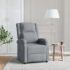 Fotoliu rabatabil, gri deschis, material textil