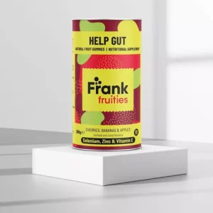 Help Gut – Drajeuri din fructe (Cireșe, Banane și Măr) fortificate cu Probiotice – 200g (80 drajeuri) | Frank Fruities