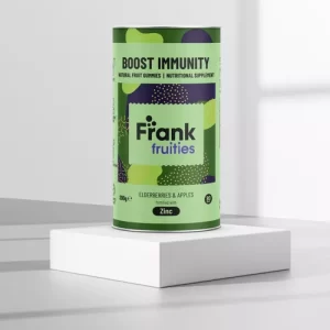 Boost Immunity – Drajeuri din fructe (Măr si Soc) fortificate cu Zinc – 200g (80 drajeuri) | Frank Fruities