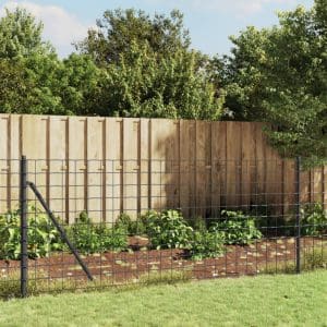 Gard plasă de sârmă, antracit, 1×25 m, oțel galvanizat