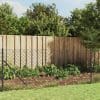 Gard plasă de sârmă cu bordură, antracit, 1×25 m