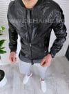 Geaca barbati de primavara neagra B2895 J4