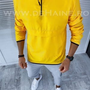 Geaca barbati de toamna mustar din fas subtire B2370 O4-1*E