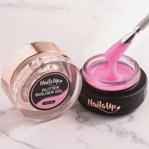 Gel Constructie Unghii Autonivelant Glitter NailsUp 50g – 26