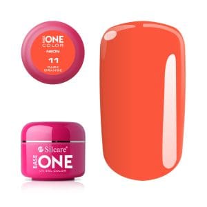 Gel UV Color Base One Silcare Neon Dark Orange 11