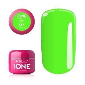 Gel UV Color Base One Silcare Neon Green 07