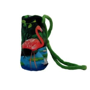 Gentuță din pluș pentru sticla de apă – Flamingo