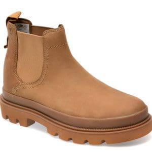 Ghete CLARKS gri, BADETOP, din nabuc