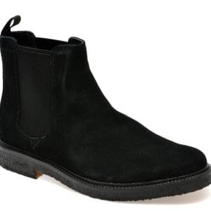 Ghete CLARKS negre, CLAREAS, din piele intoarsa