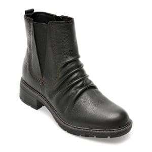 Ghete CLARKS negre, HEARROS, din piele naturala