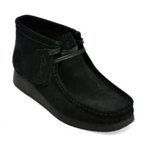 Ghete CLARKS negre, WALEVBT, din piele intoarsa