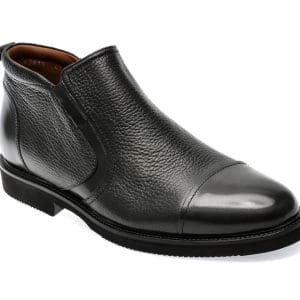 Ghete EPICA negre, 63818, din piele naturala