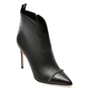 Botine EPICA negre, QV30016, din piele naturala