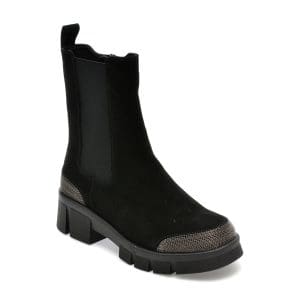 Ghete FLAVIA PASSINI negre, W30D51, din piele intoarsa