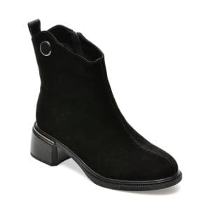 Ghete FLAVIA PASSINI negre, W47D124, din piele intoarsa