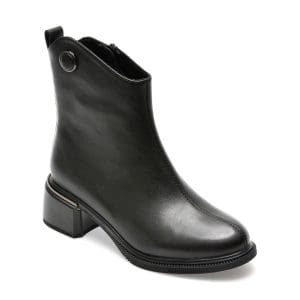 Ghete FLAVIA PASSINI negre, W47D124, din piele naturala