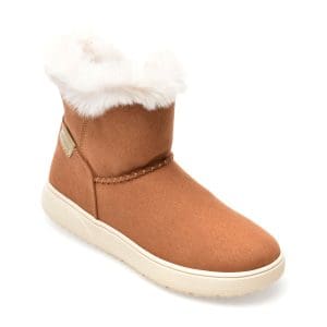 Ghete GEOX maro, J36HUD, din piele ecologica