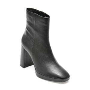 Ghete GEOX negre, D36VLC, din piele naturala
