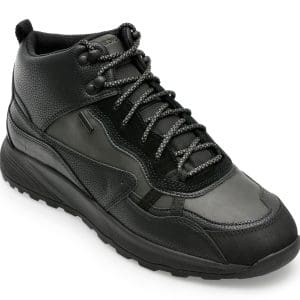 Ghete GEOX negre, U36EZB, din piele naturala