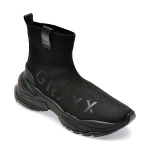 Ghete GRYXX negre, AD11B1, din material textil
