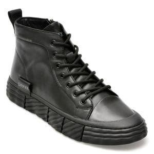 Ghete GRYXX negre, J230043, din piele naturala