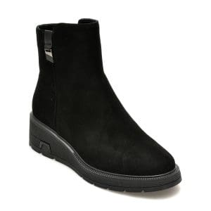 Ghete IMAGE negre, 1C5001, din piele intoarsa