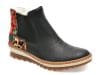Ghete RIEKER negre, Z8689, din piele ecologica