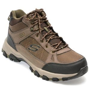 Ghete SKECHERS maro, SELMEN, din piele naturala