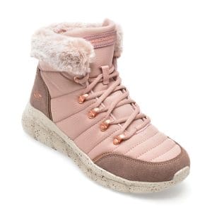 Ghete SKECHERS mov, BOBS B FLEX, din piele ecologica