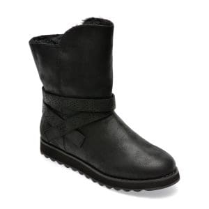 Ghete SKECHERS negre, KEEPSAKES 2, din piele ecologica
